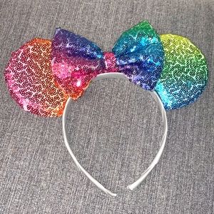 Rainbow Mickey Mouse ears